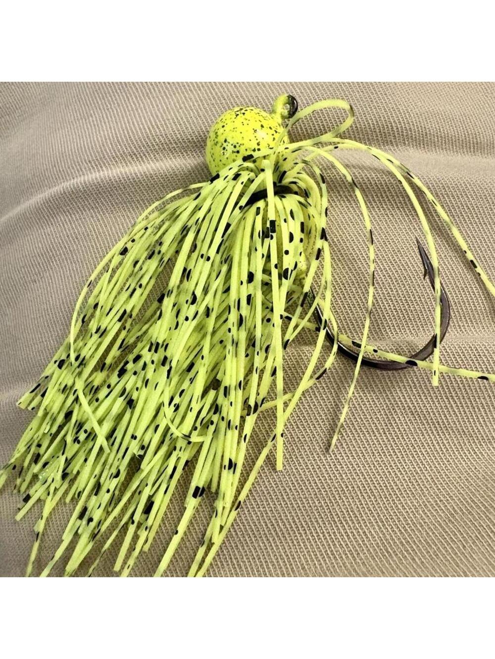 End Game Tackle Co Fishing Jig Bait - Yellow with BlackX3